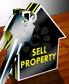 Sell Property Keys Meaning House Sales 3d Rendering