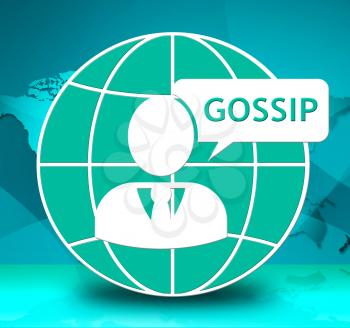 Gossip Conversation Showing Chat Conference 3d Illustration