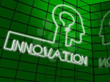 Innovation Head Shows Reorganization Transformation And Restructuring 3d Illustration