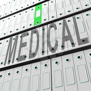 Big Data Medical Health Database 3d Rendering Shows Healthcare Bigdata In A Complex Storage Datacenter
