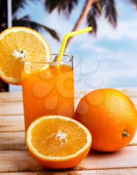 Orange Juice Beverage Meaning Tropical Fruit And Drink