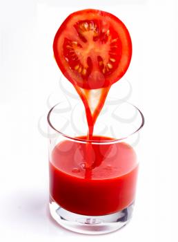 Tomato Juice Drink Showing Refreshment Thirsty And Drinks