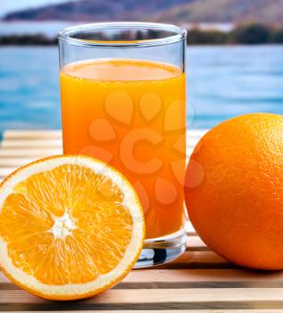 Orange Juice Healthy Meaning Ripe Refreshments And Sweet