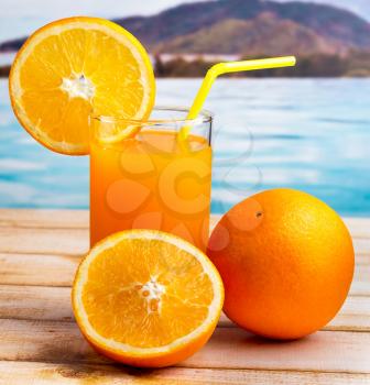 Orange Juice Healthy Meaning Tropical Fruit And Natural