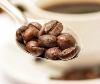 Coffee Beans Showing Hot Drink And Barista