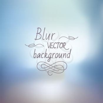 Abstract colorful blurred nature background, vector illustration