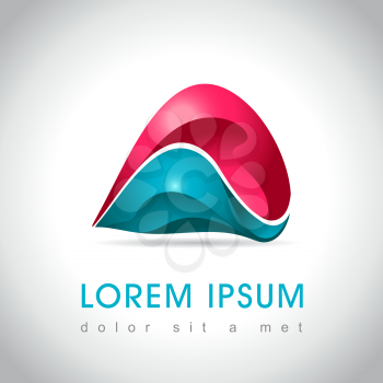 Abstract web Icon and logo sample, vector illusration