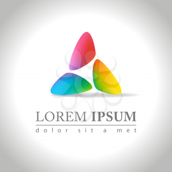 Abstract web Icon and logo sample, vector illustration