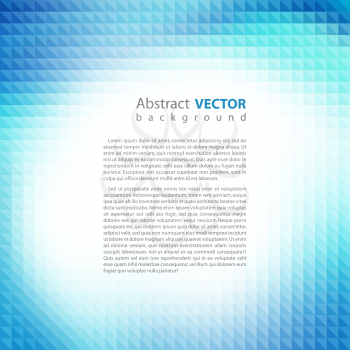 Abstract blue pixel mosaic background, vector illustration