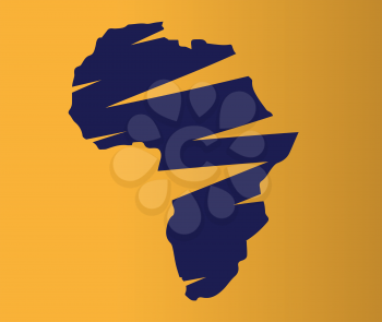 Illustration of Africa Map