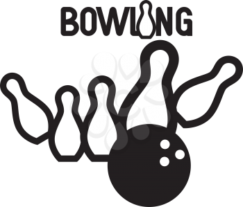 Bowling Logo Design Concept. AI 10 supported.