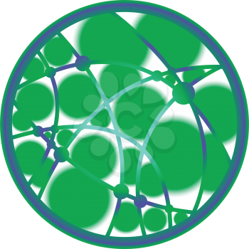 Molecular Logo Concept. AI 10 supported.
