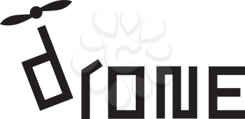 Drone Logo Concept Design. AI 10 Supported.