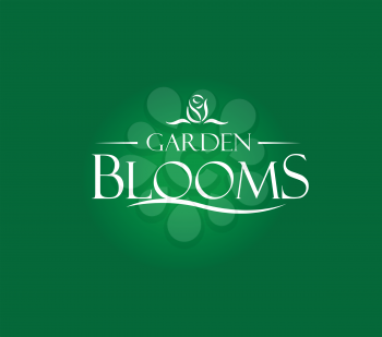 Garden Blooms Logo Concept.  AI 10 supported.