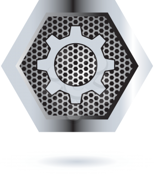 Perforated Hexagon Design. AI 10 Supported.