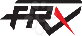 FRX concept logo design. AI 10 Supported.