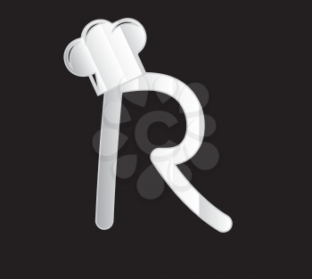 Cook Themed Alphabet Design Concept, EPS 8 supported.