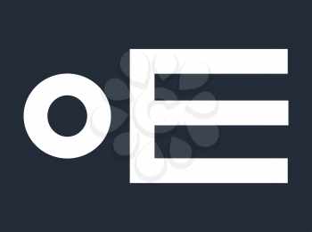 OE Logo Design, AI 8 supported.
