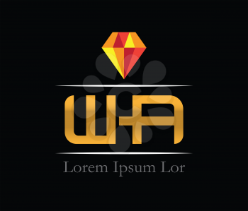 WA Logo Design, AI 10 supported.