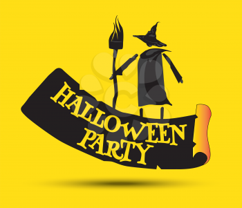Halloween Party Concept Design and Witch
