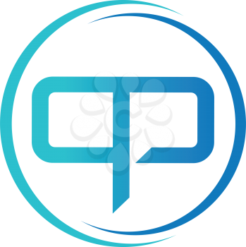 Abstract Letter Logo with QP. AI 8 supported.