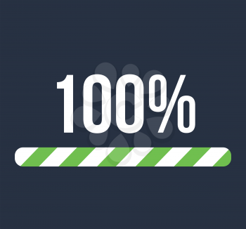 100 Percent Success Illustration