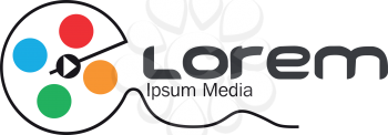 Media Logo Concept Design. EPS 10 supported.