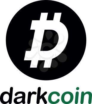 Dark Coin Concept Design, EPS 8 supported.