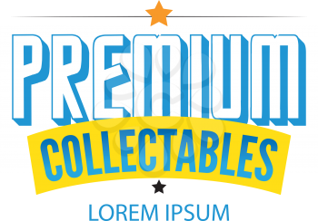 Premium Collectables Logo Design. EPS 10 supported.