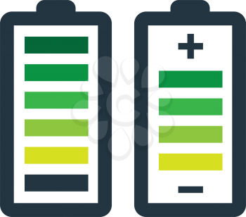 Battery Icon Set Design. Eps 8 supported.