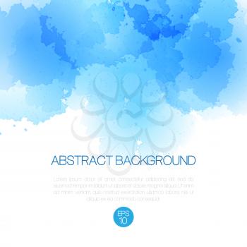 Abstract vector background with watercolor splash. EPS 10