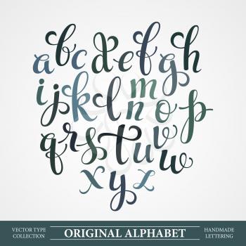 The original alphabet. Hand-made lettering EPS 10