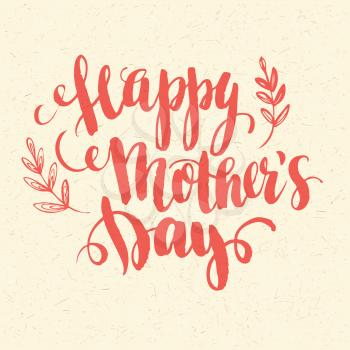 Happy Mothers Day. Hand-drawn card. Vector illustration EPS 10