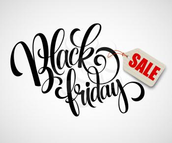 Black Friday Sale Calligraphic Design. Vector illustration EPS 10