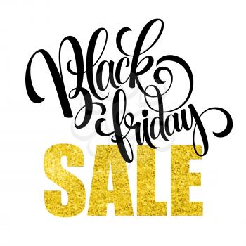 Black Friday Sale Calligraphic Design. Vector illustration EPS 10