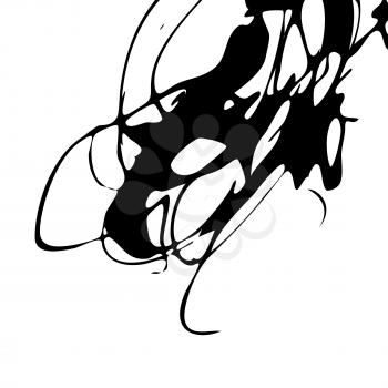 Ink black spot background. Vector illustration EPS10