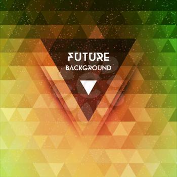 Abstract future vector background with triangle shapes