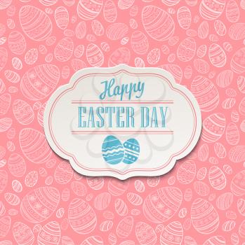 Easter greeting card. Holiday typography EPS 10