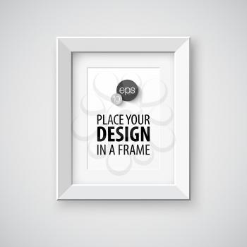 Vector Vintage Picture Frame. Template design EPS 10