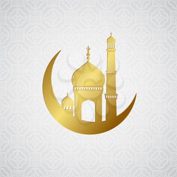 Ramadan greetings card background. Vector illustration EPS10