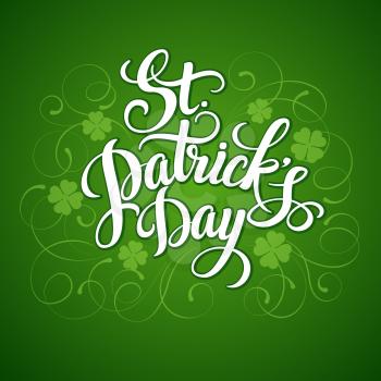 St. Patricks Day greeting card. Vector illustration EPS 10