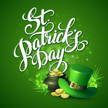 St. Patricks Day greeting. Vector illustration EPS10