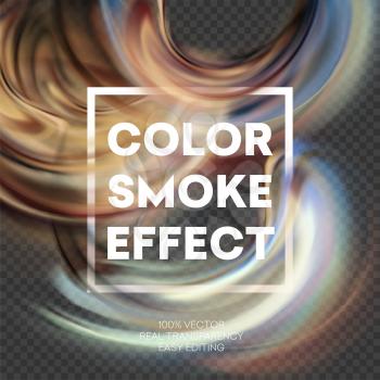 Abstract colored smoke effect background design. Vector illustration EPS10