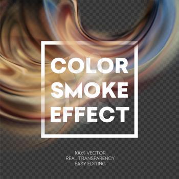 Abstract colored smoke effect background design. Vector illustration EPS10