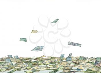 Falling Dollar Bills