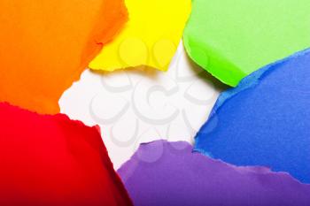 background of colored paper, rainbow flag, symbol of LGBT