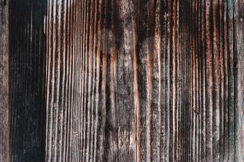 Old oak dark brown grunge natural vintage wooden background.