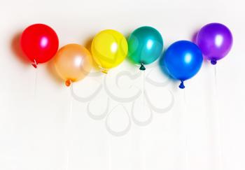 Balloons of rainbow colors, symbol, flag of LGBT