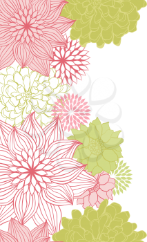 Abstract floral seamless pattern for design.