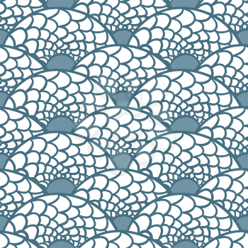 Seamless abstract hand drawn pattern, vector background.
